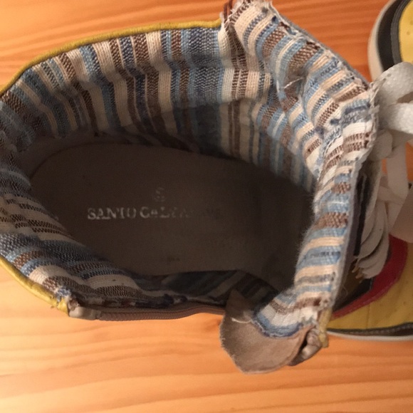 Italian shoes wedge un leather - Picture 4 of 5